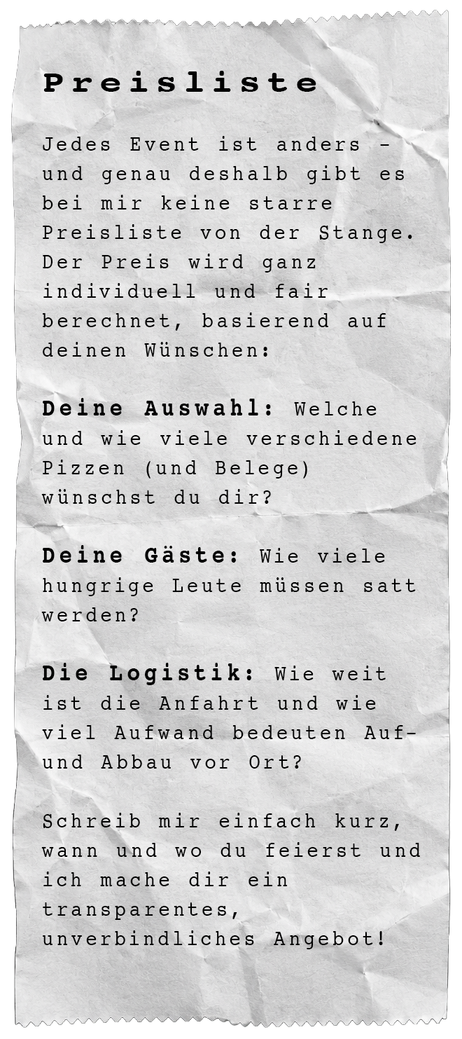 Erklärung wie der Preis sich zusammensetzt