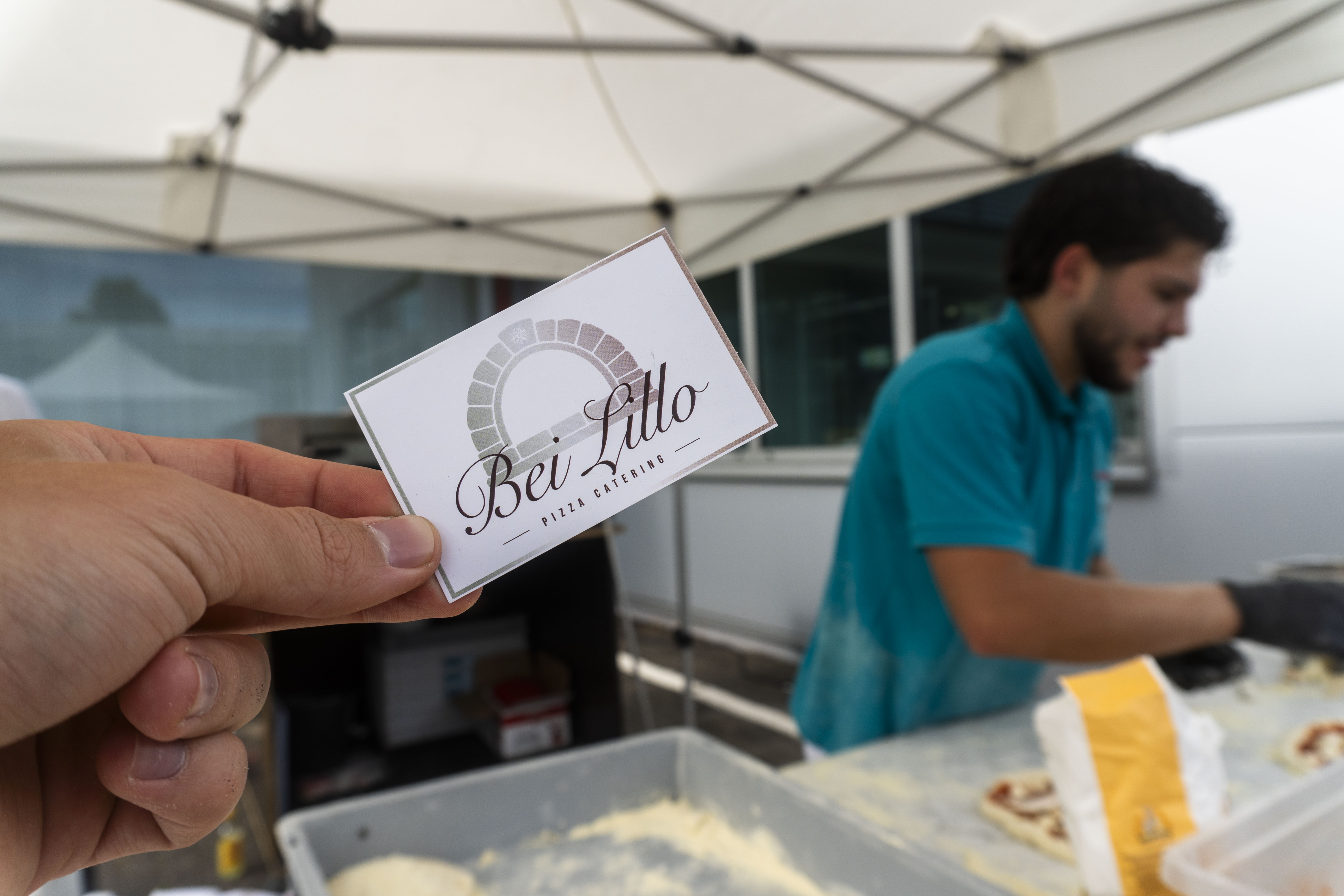 Bei Lillo beim Pizzacatering